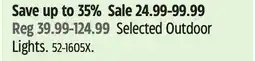 Canadian Tire Noma Selected Outdoor Lights offer
