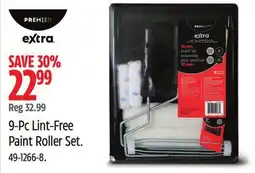 Canadian Tire Premier Paint 9-Pc Lint-Free Paint Roller Set offer