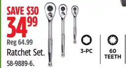 Canadian Tire Mastercraft Ratchet Set offer