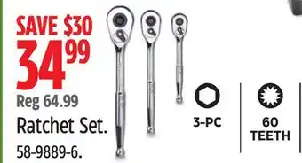 Canadian Tire Mastercraft Ratchet Set offer