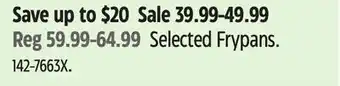 Canadian Tire Selected Frypans offer