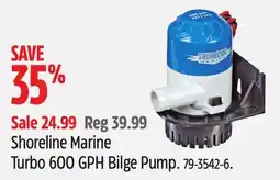 Canadian Tire Starbrite Shoreline Marine Turbo 600 GPH Bilge Pump offer