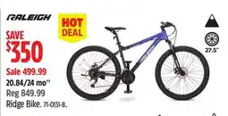Canadian Tire RALEIGH Ridge Bike offer