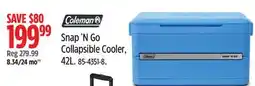 Canadian Tire Coleman Snap 'N Go Collapsible Cooler offer