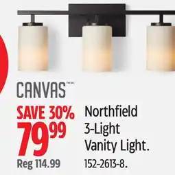 Canadian Tire Northfield 3-Light Vanity Light offer