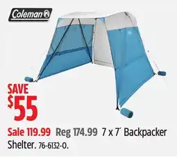 Canadian Tire 7 x 7' Backpacker Shelter offer