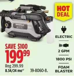 Canadian Tire SIMONIZ 1800 PSI Foam Blaster offer