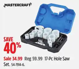 Canadian Tire MASTERCRAFT 17-Pc Hole Saw Set offer