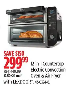 Canadian Tire NINJA 12-in-1 Countertop Electric Convection Oven & Air Fryer offer