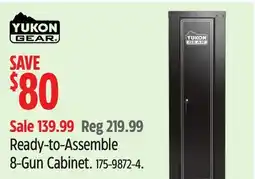 Canadian Tire YUKON GEAR Ready-to-Assemble 8-Gun Cabinet offer