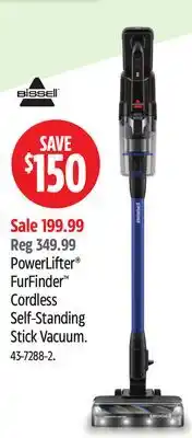 Canadian Tire Bissell PowerLifter FurFinder Cordless Self-Standing Stick Vacuum offer