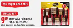 Canadian Tire Super Value Paint Brush Set offer