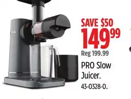 Canadian Tire PRO Slow Juicer offer