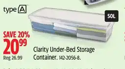 Canadian Tire Clarity Under-Bed Storage Container offer