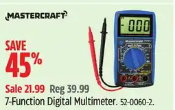 Canadian Tire Mastercraft 7-Function Digital Multimeter offer