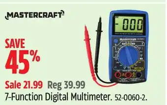 Canadian Tire Mastercraft 7-Function Digital Multimeter offer