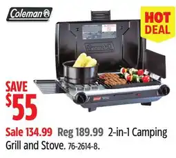 Canadian Tire 2-in-1 Camping Grill and Stove offer