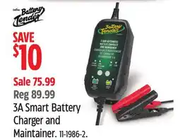 Canadian Tire Battery Tender 3A Smart Battery Charger and Maintainer offer