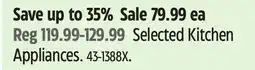 Canadian Tire Hamilton Beach Selected Kitchen Appliances offer