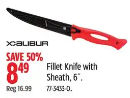 Canadian Tire X-Calibur Fillet Knife with Sheath, 6 offer