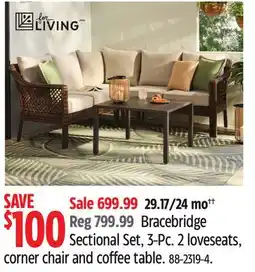 Canadian Tire FOR LIVING Bracebridge Sectional Set offer