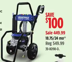 Canadian Tire SIMONIZ 3000PSI 1.4GPM offer