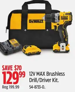 Canadian Tire 12V MAX Brushless Drill.Driver Kit offer