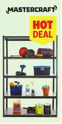 Canadian Tire Mastercraft 5-Shelf Metal & Wood Rack offer