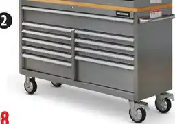 Canadian Tire 10-Drawer Cabinet with Butcher-Block Top. Up to 1200-lb caster capacity offer