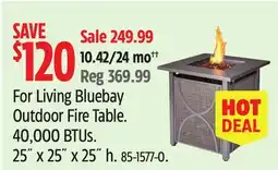 Canadian Tire For Living Bluebay Outdoor Fire Table offer