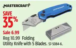 Canadian Tire MASTERCRAFT Folding Utility Knife with 5 Blades offer