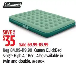 Canadian Tire Coleman Queen QuickBed Single-High Air Bed offer