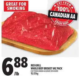 Metro WHOLE BEEF BRISKET VAC PACK offer