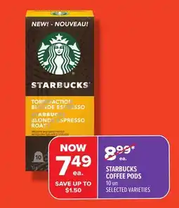 Metro STARBUCKS COFFEE PODS offer