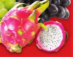 Metro EXTRA LARGE RED OR GREEN OR LARGE BLACK SEEDLESS GRAPES | DRAGON FRUIT (PITAHAYA) offer