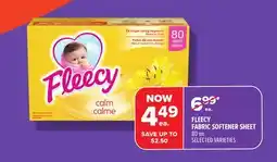 Metro FLEECY FABRIC SOFTENER SHEET offer