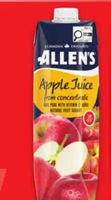 Metro OASIS OR ALLEN'S JUICE OR DEL MONTE TETRAS offer