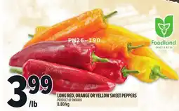 Metro LONG RED, ORANGE OR YELLOW SWEET PEPPERS offer