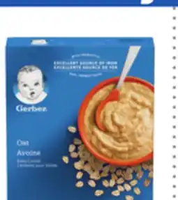 Metro GERBER BABY CEREAL | CÉRÉALES GERBER POUR BÉBÉS offer