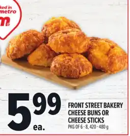 Metro FRONT STREET BAKERY CHEESE BUNS OR CHEESE STICKS offer