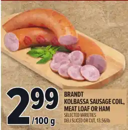 Metro BRANDT KOLBASSA SAUSAGE COIL, MEAT LOAF OR HAM offer