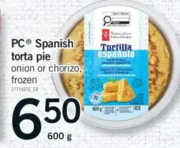 Fortinos PC SPANISH TORTA PIE offer