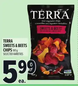 Metro TERRA SWEETS & BEETS CHIPS | CROUSTILLES SWEETS & BEETS TERRA offer