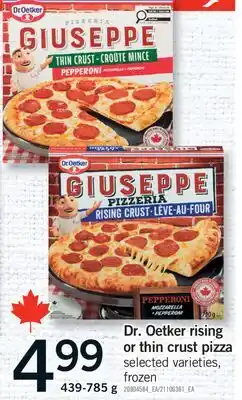 Fortinos DR. OETKER RISING OR THIN CRUST PIZZA offer
