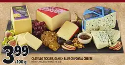 Metro CASTELLO TICKLER, DANISH BLUE OR FONTAL CHEESE offer