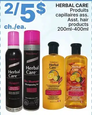 Rossy HERBAL CARE Asst. hair products offer