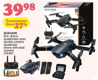 Rossy (E)SCAPE Quadrotor drone with dual camera offer