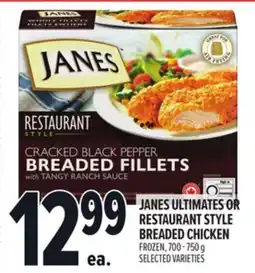 Metro JANES ULTIMATES OR RESTAURANT STYLE BREADED CHICKEN offer