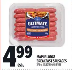 Metro MAPLE LODGE BREAKFAST SAUSAGES offer