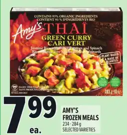 Metro AMY'S FROZEN MEALS | REPAS AMY'S SURGELÉS offer